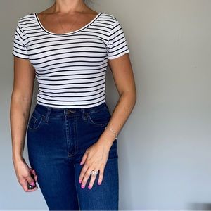 Black & White Striped Tee